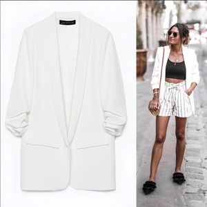 Zara white blazer